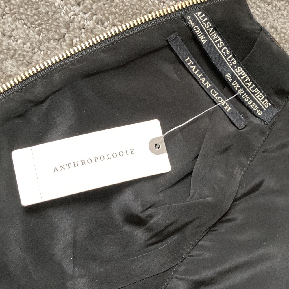 All Saint Spitalfields Navy Gold Dress - Picture 11 of 12